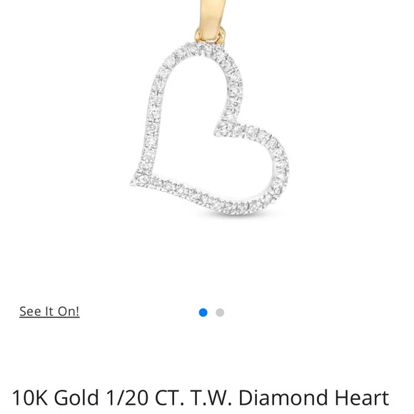 Heart Pendant in Gold - Picture 2 of 2